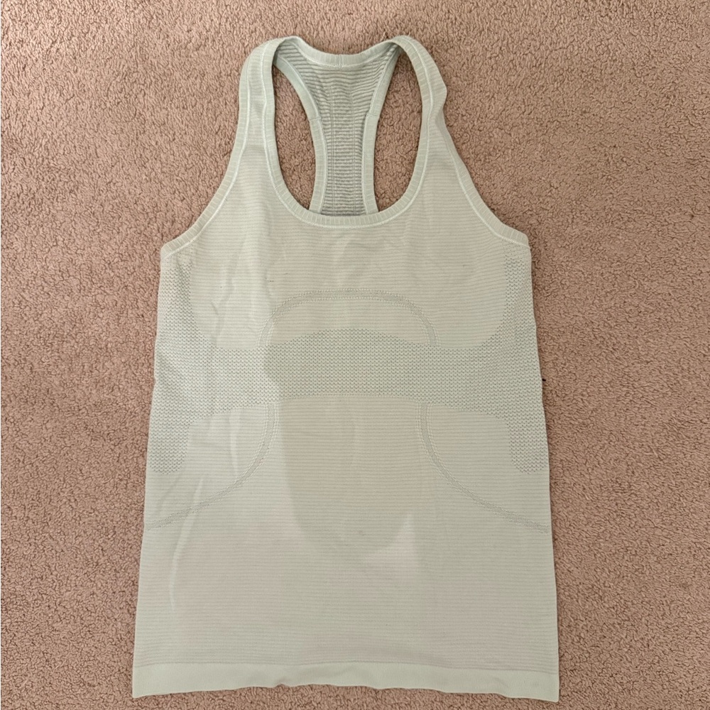 Lululemon Women's Swiftly Tech Racerback Heathered Sea Mist Size 6 - Picture 4 of 7